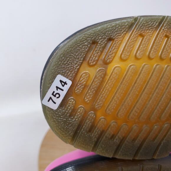 Dr Martens 1460 Boots Womens 6 Pink Patent Leather 8 Eye Lace Up Punk Rave Docs - Picture 15 of 15